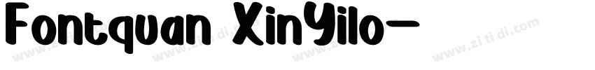 Fontquan XinYilo字体转换